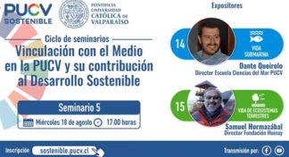 Escuela de Ciencias del Mar PUCV y Fundación San Ignacio del Huinay protagonizan seminario DGVM