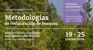Abiertas las postulaciones para curso «Metodologías de restauración de bosques» en centro científico Huinay
